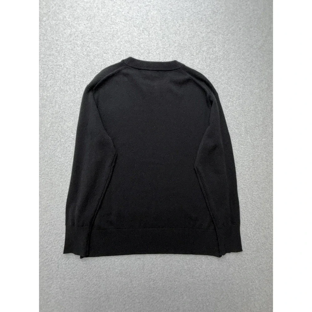 J Crew Sweater Womens XXS Black Cashmere Crewneck Pullover Knit Soft Cozy